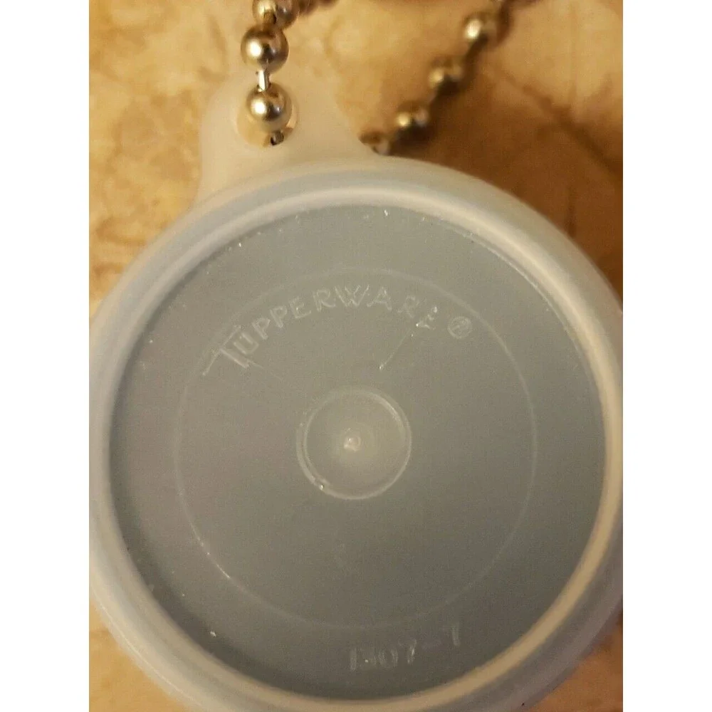 Vintage Tupperware Keychain Bowl with Lid Seal Blue c1970s Nice Condition USA